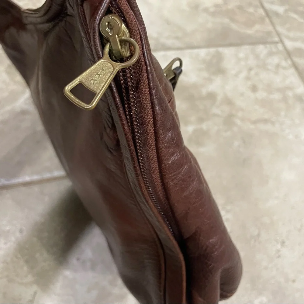 Coronado Brown Leather Hobo Bag‎